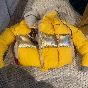 Brand new Alphastyle unisex yellow coat